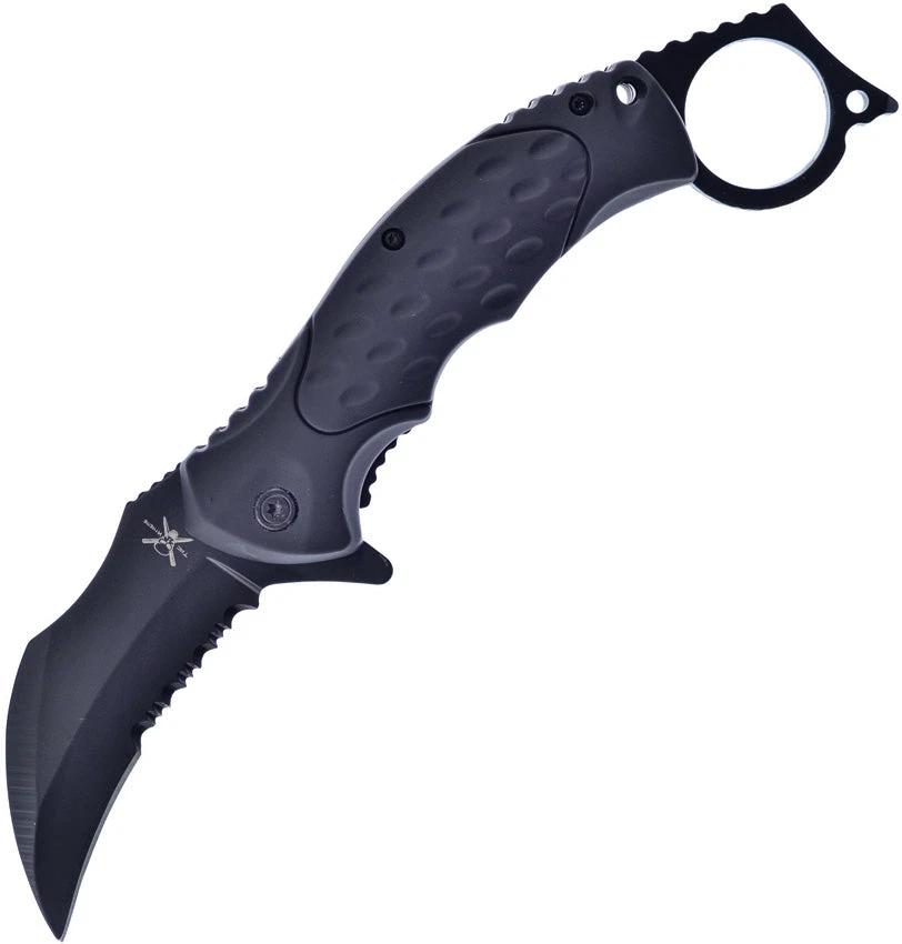 Frost Cutlery Black Raven Linerlock A/O TX-52B by Frost Cutlery