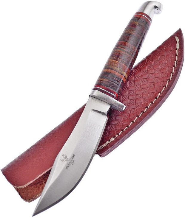Frost Cutlery Fixed Blade Stacked Leather WT-1028 by Frost Cutlery