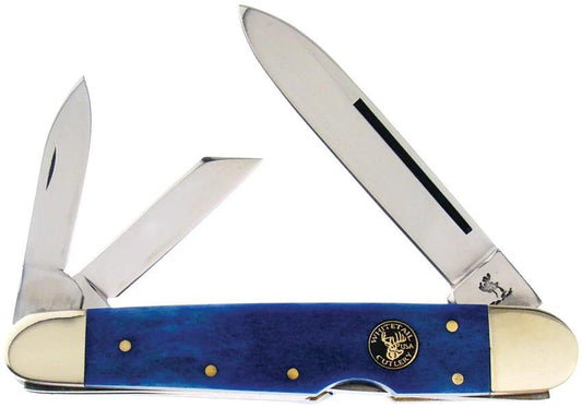Frost Cutlery Whittler Blue Smooth Bone WT-205BLSB by Frost Cutlery