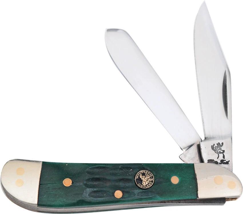 Frost Cutlery Dog Leg Trapper Green Bone WT-975DGJB by Frost Cutlery