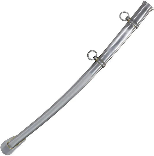 ICS Civil War Youth Sword - 32-Inch Stainless Blade With Wire-Wrapped Grip And Brass D-Guard Metal Scabbard by India Made