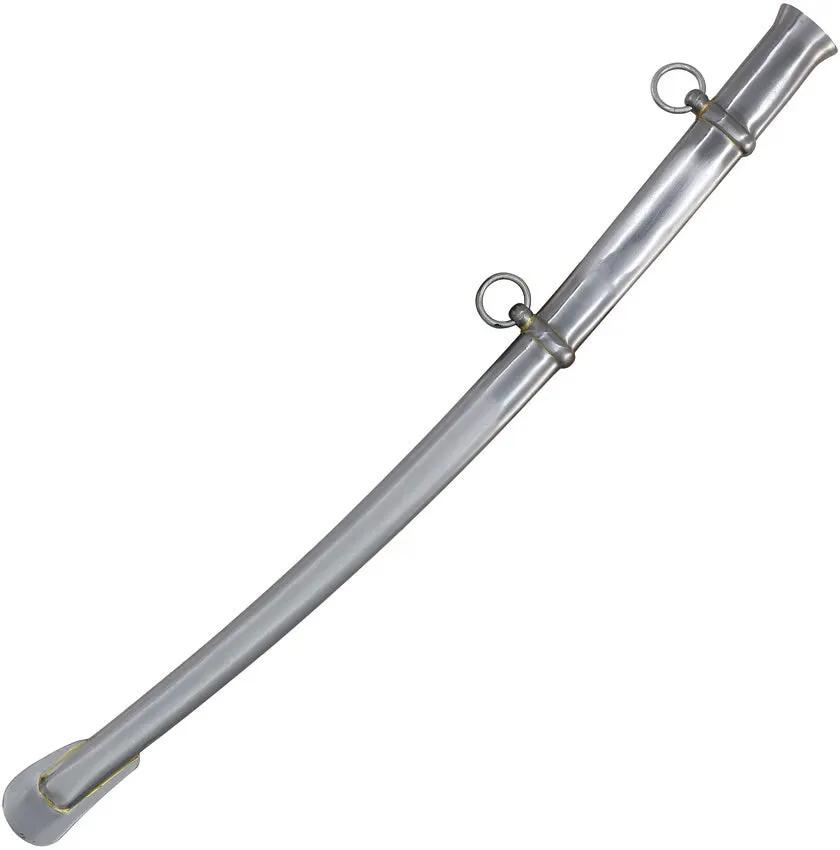 ICS Civil War Youth Sword - 32-Inch Stainless Blade With Wire-Wrapped Grip And Brass D-Guard Metal Scabbard by India Made