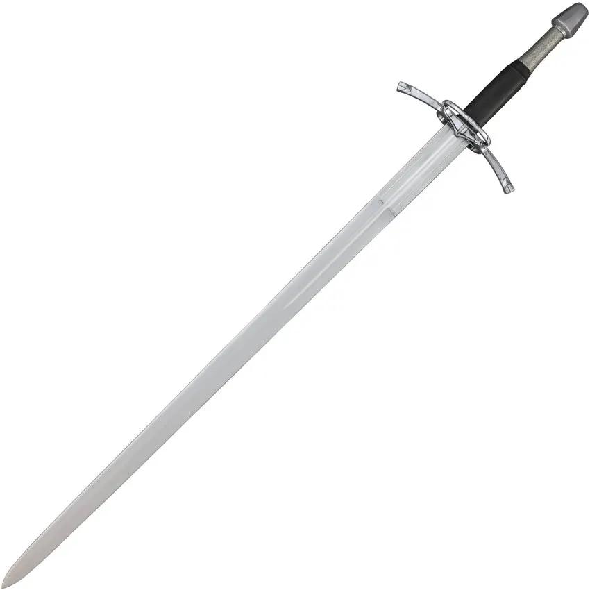 India Made Sword SN058 - Satin Finish Carbon Steel Blade With Stainless Guard And Leather Wrapped Handle by India Made