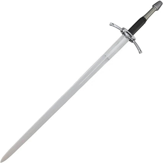 India Made Sword SN058 - Satin Finish Carbon Steel Blade With Stainless Guard And Leather Wrapped Handle by India Made