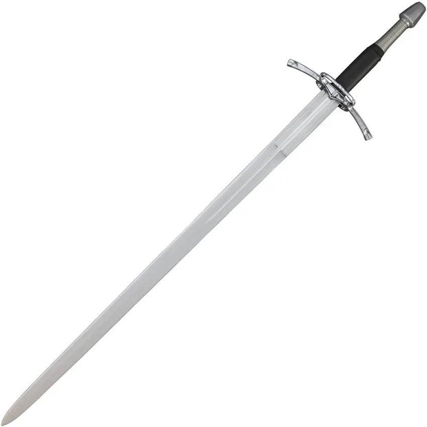 India Made Sword SN058 - Satin Finish Carbon Steel Blade With Stainless Guard And Leather Wrapped Handle by India Made