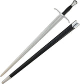 ICS India Made Sword ICS 700 - Satin Finish Carbon Steel Blade With Leather Wrapped Handle by India Made
