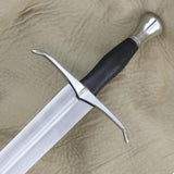 ICS India Made Sword ICS 700 - Satin Finish Carbon Steel Blade With Leather Wrapped Handle by India Made