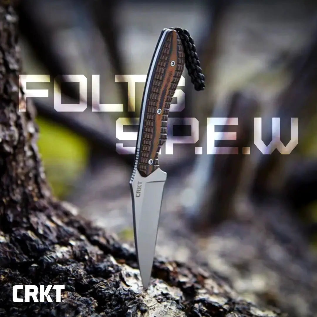 CRKT Folts SPEW Small Pocket Everyday Wharncliffe EDC Knife With Full Tang G10 Handle by CRKT