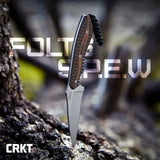 CRKT Folts SPEW Small Pocket Everyday Wharncliffe EDC Knife With Full Tang G10 Handle by CRKT