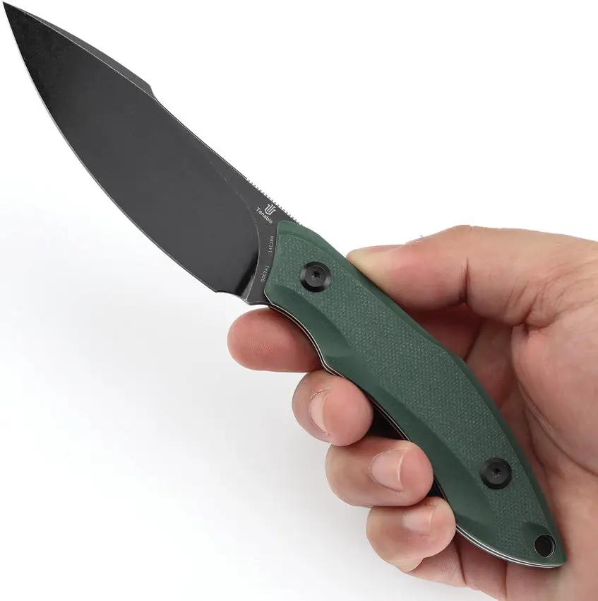 Tenable Knives Luccio Fixed Blade Green G007A1 by Tenable Knives