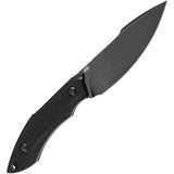 Tenable Knives Luccio Fixed Blade Knife Blackwash 14C28N Clip Point Sandvik Blade Black G10 Handle Full Tang by Tenable Knives