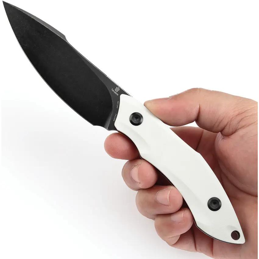 Tenable Knives Luccio Fixed Blade White G007A3 by Tenable Knives