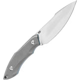 Tenable Knives Luccio Fixed Blade - Gray G10 Handle, Full Tang, 14C28N Sandvik Clip Point Blade by Tenable Knives