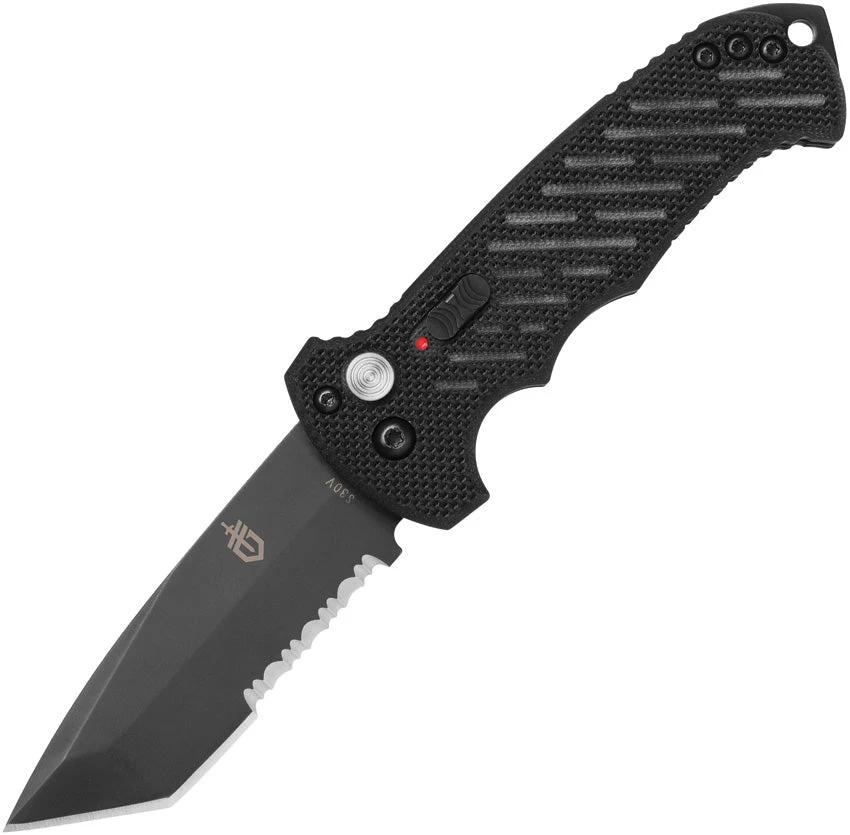 Gerber Auto 06 Button Lock Black 30-000193 by Gerber