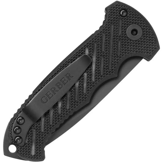 Gerber Auto 06 Button Lock Knife Black 3.5in CPM S30V Tanto Automatic EDC for Tactical Enthusiasts by Gerber