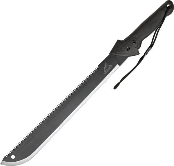 Gerber Gator Machete Rugged With Dual Saw And Fine Edge Blade For Outdoor Enthusiasts 25 Inch Overall by Gerber