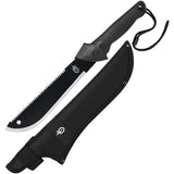 Gerber Gator Machete Jr Black Sheath Outdoor Survival Machete With Sawback Blade And Gator Grip by Gerber