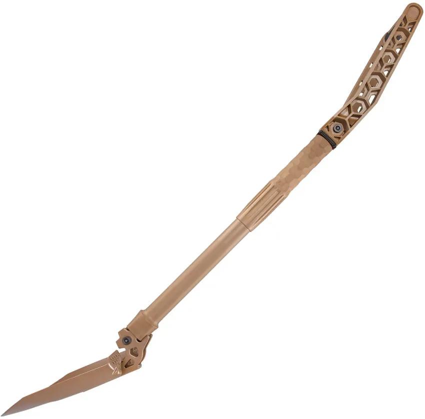 Gerber Dredge Shovel Three-Position Open Closed Hoe With Heavy Gauge Steel Blade And Rubberized Handle For Outdoor Pros by Gerber