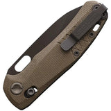 Gerber Scout Pivot Lock Knife With Tan Micarta Handle And Glass Breaker For EDC Enthusiasts by Gerber