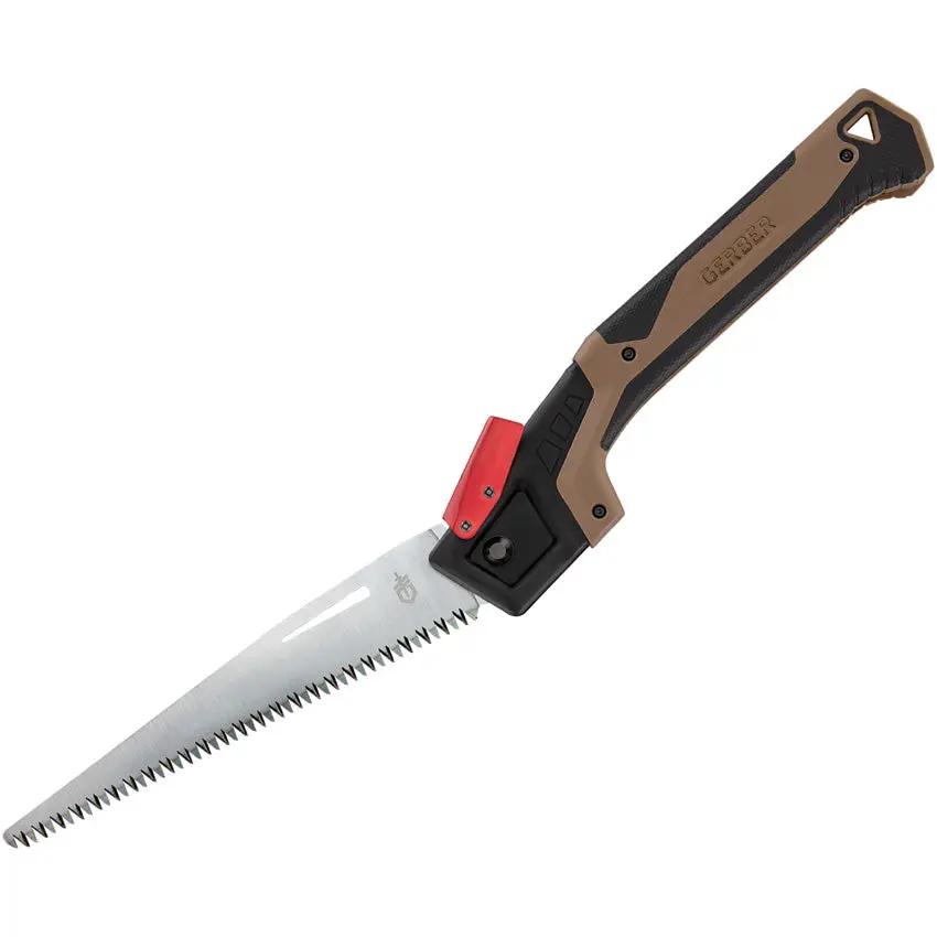 Gerber Bushcraft Folding Saw Two Position Blade 7in SK5 Carbon Steel for Campers and Outdoor Enthusiasts by Gerber