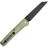 Gerber Pledge Linerlock Folding Knife 4.5in Closed 3.75in Reverse Tanto Green Textured Nylon Handle For Outdoorsmen by Gerber