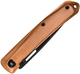 Gerber Affinity Framelock Copper Knife for EDC Enthusiasts 3.5in D2 Drop Point Blade by Gerber
