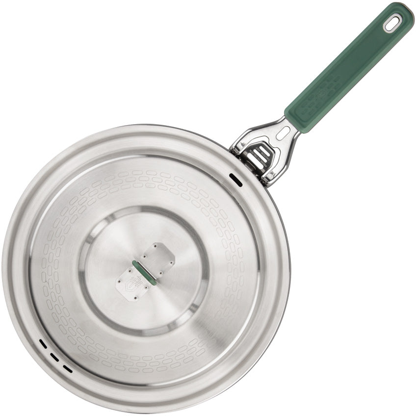 Gerber CompIEAT Saute Pan Two Point Six Quart With Detachable Handle Dishwasher Safe 3 Ply Stainless For Home Cooks by Gerber
