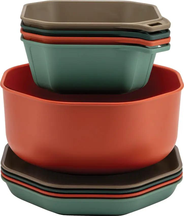Gerber CompIEAT Tableware Set Durable Microwave Safe Nesting for Busy Families Everyday Meals by Gerber