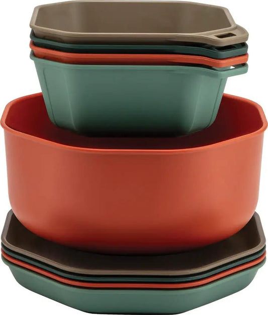 Gerber CompIEAT Tableware Set Durable Microwave Safe Nesting for Busy Families Everyday Meals by Gerber