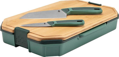Gerber CompIEAT Cutting Board Set For Home Cooks With Bamboo And Polypropylene Boards Plus Paring And Chef Knives by Gerber