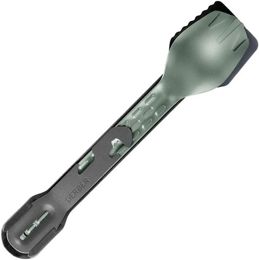 Gerber CompIEAT Utensil Set For Campers Nesting Aluminum Four Function Multi Tool Spatula Fork Spoon by Gerber