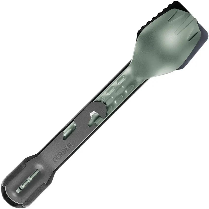 Gerber CompIEAT Utensil Set For Campers Nesting Aluminum Four Function Multi Tool Spatula Fork Spoon by Gerber