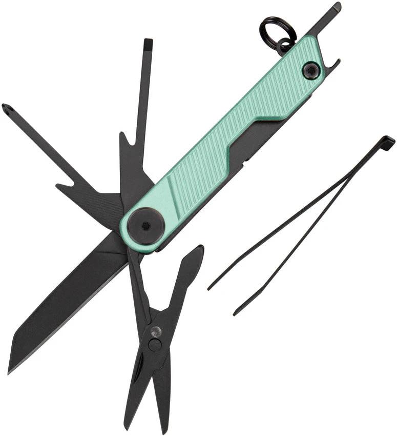 Gerber Armbar Mini Multi Tool Mint Green Aluminum 4.25 Inch For Outdoor Enthusiasts Includes Blade And Scissors by Gerber