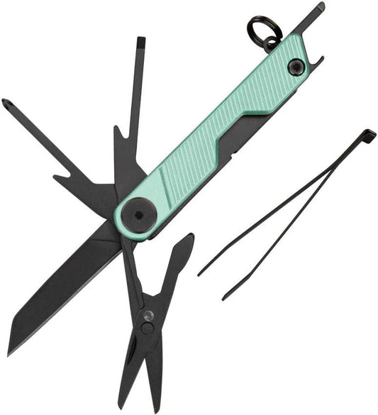 Gerber Armbar Mini Multi Tool Mint Green Aluminum 4.25 Inch For Outdoor Enthusiasts Includes Blade And Scissors by Gerber