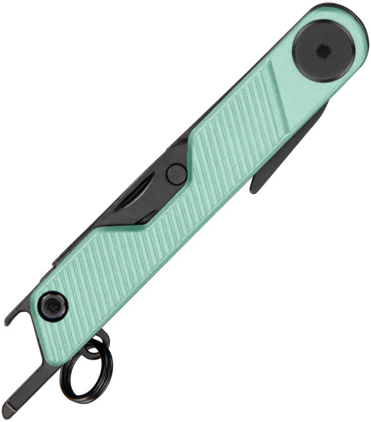 Gerber Armbar Mini Multi Tool Mint Green Aluminum 4.25 Inch For Outdoor Enthusiasts Includes Blade And Scissors by Gerber