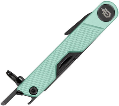 Gerber Armbar Mini Multi Tool Mint Green Aluminum 4.25 Inch For Outdoor Enthusiasts Includes Blade And Scissors by Gerber