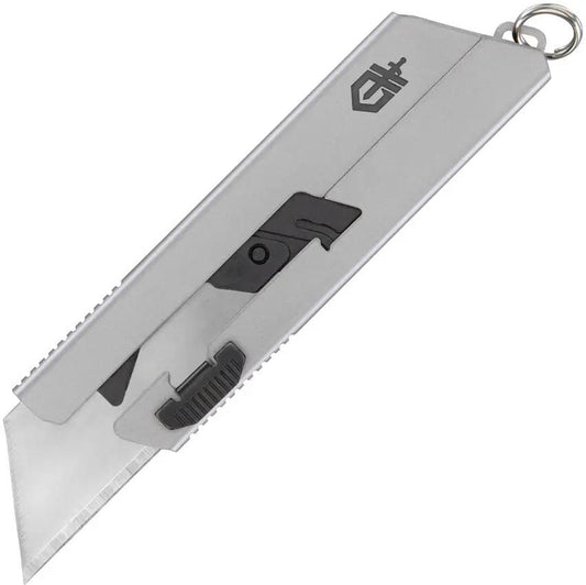 Gerber EAB Mini Knife With Exchangeable Blade Keyring Compact Silver Stainless Handle For Everyday Carry Enthusiasts by Gerber