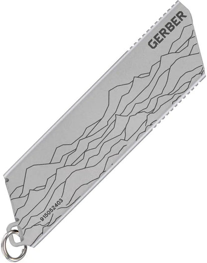 Gerber EAB Mini Knife With Exchangeable Blade Keyring Compact Silver Stainless Handle For Everyday Carry Enthusiasts by Gerber