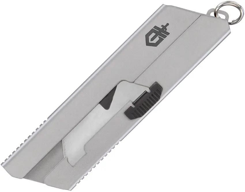 Gerber EAB Mini Knife With Exchangeable Blade Keyring Compact Silver Stainless Handle For Everyday Carry Enthusiasts by Gerber