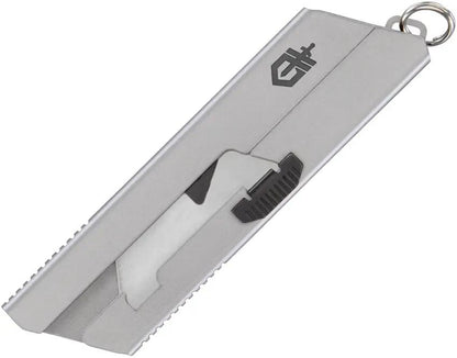 Gerber EAB Mini Knife With Exchangeable Blade Keyring Compact Silver Stainless Handle For Everyday Carry Enthusiasts by Gerber