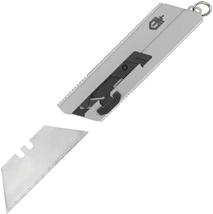 Gerber EAB Mini Knife With Exchangeable Blade Keyring Compact Silver Stainless Handle For Everyday Carry Enthusiasts by Gerber