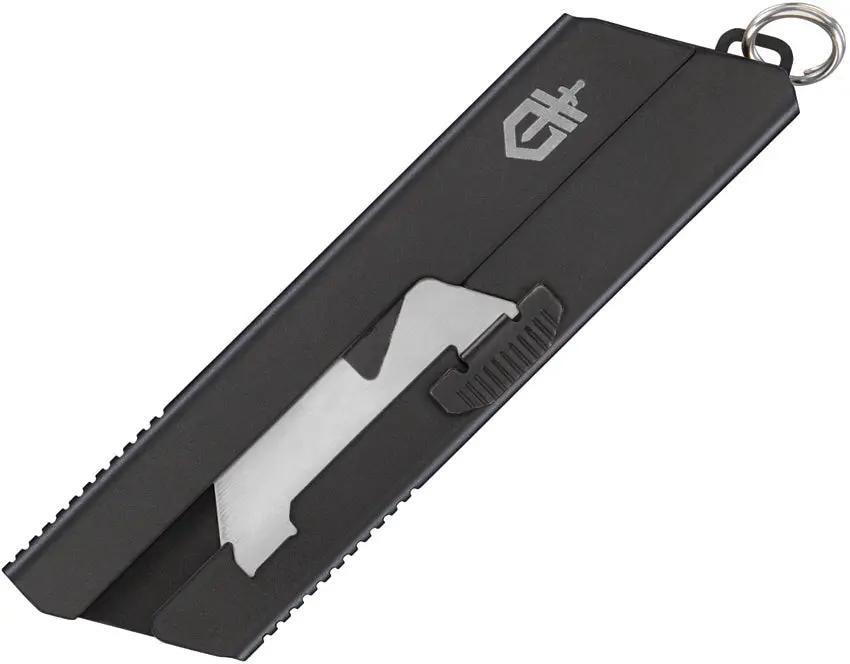 Gerber EAB Mini Keyring Knife Black Stainless Handle Exchangeable Blade For Everyday Carry by Gerber