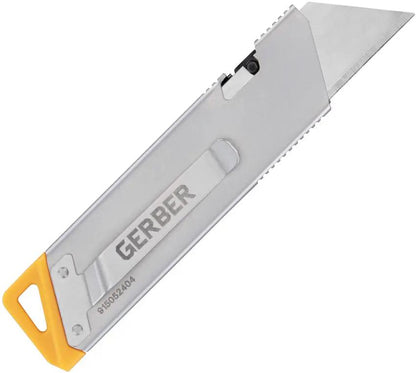 Gerber EAB Slim Slide Lock Utility Knife Exchangeable Blade Silver Pocket Clip Lanyard Hole Bottle Opener For DIYers by Gerber