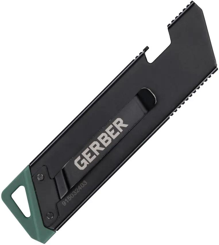 Gerber EAB Slim Exchangeable Blade Utility Knife for DIYers With Slide Lock Black Handle Pocket Clip by Gerber
