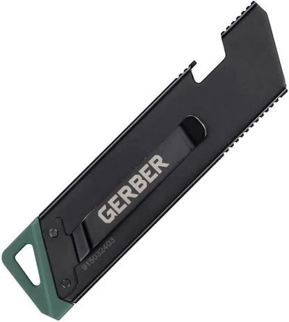 Gerber EAB Slim Exchangeable Blade Utility Knife for DIYers With Slide Lock Black Handle Pocket Clip by Gerber