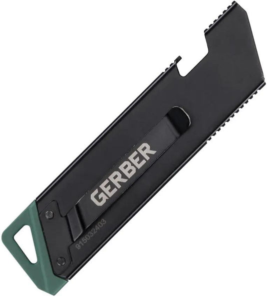 Gerber EAB Slim Exchangeable Blade Utility Knife for DIYers With Slide Lock Black Handle Pocket Clip by Gerber