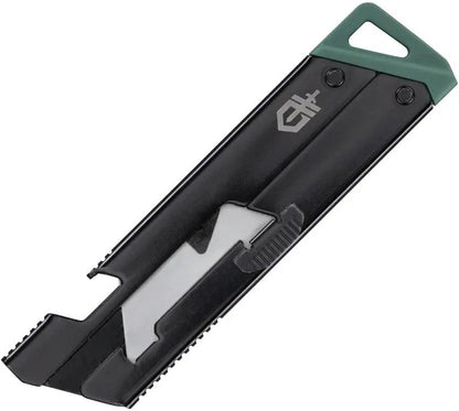 Gerber EAB Slim Exchangeable Blade Utility Knife for DIYers With Slide Lock Black Handle Pocket Clip by Gerber
