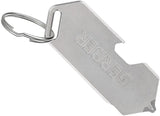 Gerber Shard DT Keychain Tool Stainless Stonewash Fish With Bottle Opener Driver Package Opener For EDC Enthusiasts by Gerber