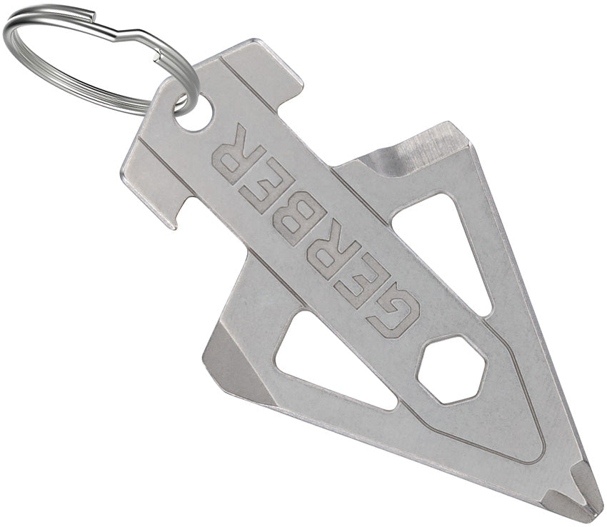 Gerber Broadhead Keychain Tool Stainless Steel Bottle Opener Screwdriver For Hunters by Gerber