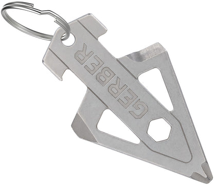 Gerber Broadhead Keychain Tool Stainless Steel Bottle Opener Screwdriver For Hunters by Gerber